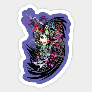 Carnival woman Sticker